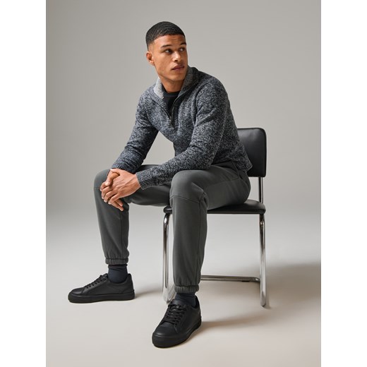 Sinsay - Spodnie dresowe ocieplane - szary Sinsay XS Sinsay