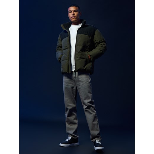 Sinsay - Kurtka puffer - khaki Sinsay L Sinsay