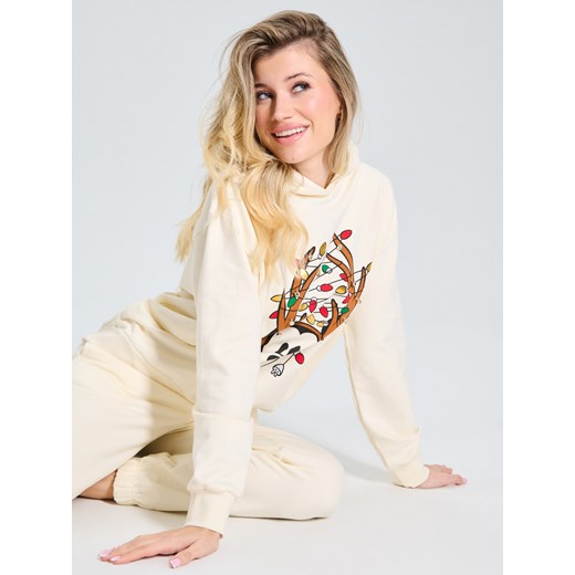 Sinsay - Bluza Myszka Miki - kremowy Sinsay S Sinsay