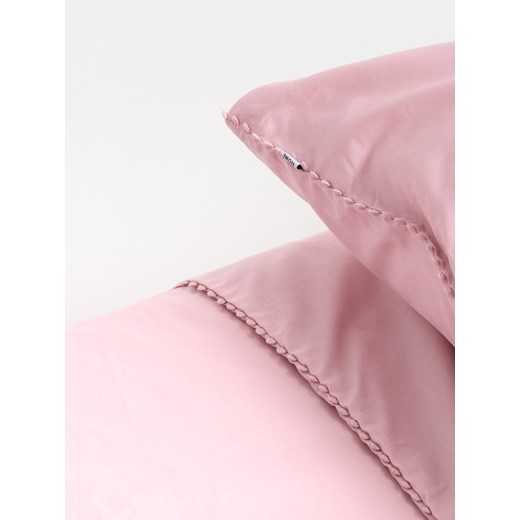 Sinsay - Komplet pościeli z ozdobną lamówką - różowy Sinsay One Size Sinsay