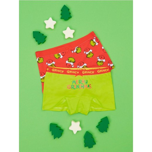Sinsay - Majtki 2 pack Grinch - wielobarwny ze sklepu Sinsay w kategorii Majtki dziecięce - zdjęcie 176463382
