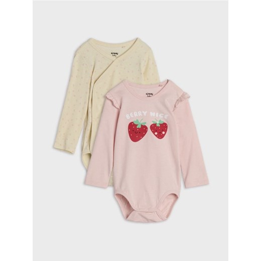 Sinsay - Body 2 pack - różowy ze sklepu Sinsay w kategorii Body niemowlęce - zdjęcie 176463443