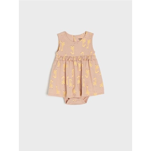 Sinsay - Body z sukienką - brązowy ze sklepu Sinsay w kategorii Body niemowlęce - zdjęcie 176463702