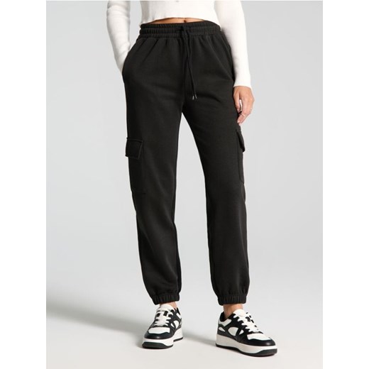 Sinsay - Spodnie cargo - czarny Sinsay XXS Sinsay
