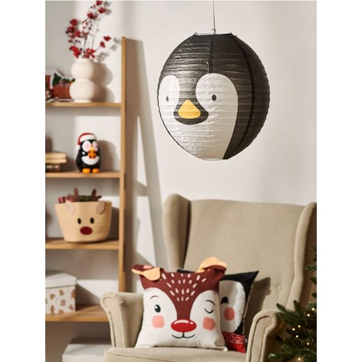 Sinsay - Klosz do lampy z motywem uroczego pingwina - czarny Sinsay One Size Sinsay