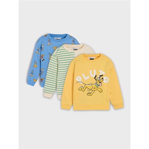 Sinsay - Bluzy 3 pack Myszka Miki - kremowy ze sklepu Sinsay w kategorii Bluzy i swetry - zdjęcie 176464164