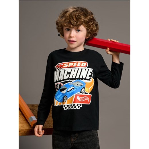 Sinsay - Koszulka Hot Wheels - czarny ze sklepu Sinsay w kategorii T-shirty chłopięce - zdjęcie 176464393