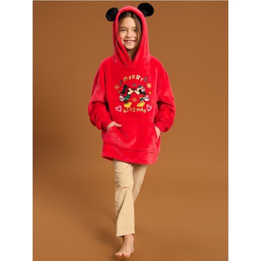 Sinsay - Bluza snuddie Myszka Miki - czerwony ze sklepu Sinsay w kategorii Bluzy dziewczęce - zdjęcie 176465361