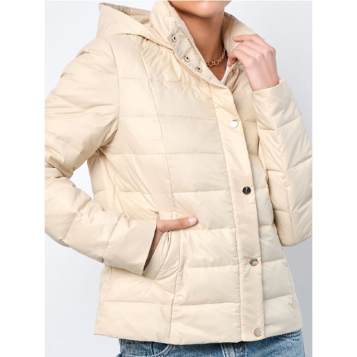 Sinsay - Kurtka z kapturem - kremowy ze sklepu Sinsay w kategorii Kurtki damskie - zdjęcie 176465750