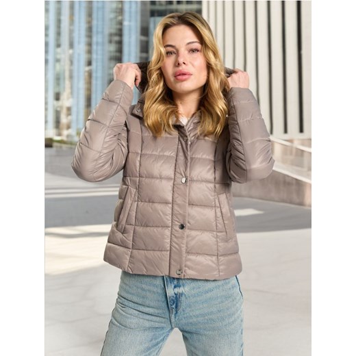 Sinsay - Kurtka z kapturem - fioletowy Sinsay XXS Sinsay