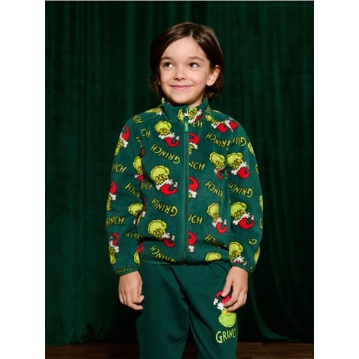 Sinsay - Bluza rozpinana Grinch - zielony ze sklepu Sinsay w kategorii Bluzy chłopięce - zdjęcie 176465840