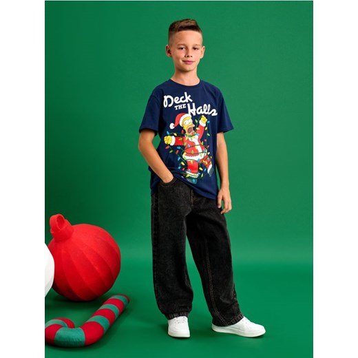 Sinsay - Koszulka The Simpsons - granatowy ze sklepu Sinsay w kategorii T-shirty chłopięce - zdjęcie 176466191
