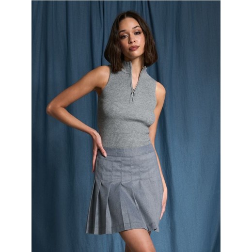 Sinsay - Spódnica mini - szary ze sklepu Sinsay w kategorii Spódnice - zdjęcie 176466483