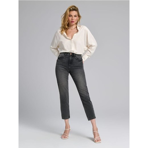 Sinsay - Jeansy mom fit - szary ze sklepu Sinsay w kategorii Jeansy damskie - zdjęcie 176466514