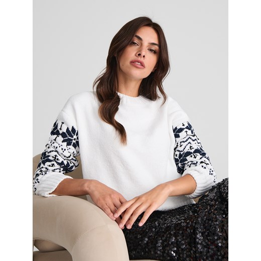 Sinsay - Sweter - kremowy Sinsay XL Sinsay