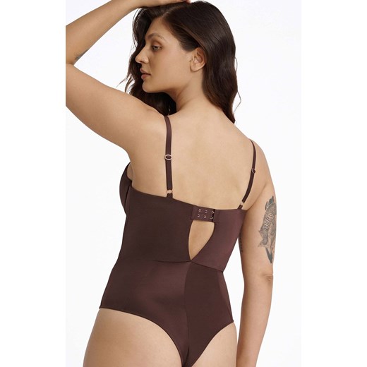 Esotiq body damskie Influensa 40867-89X, Kolor brązowy, Rozmiar L, Esotiq ze sklepu Intymna w kategorii Body damskie - zdjęcie 176470144