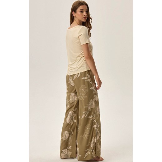 Henderson dwuczęściowa piżama damska Fleur 41873-91X, Kolor oliwkowy-wzór, Rozmiar 2XL, Henderson ze sklepu Intymna w kategorii Piżamy damskie - zdjęcie 176470844