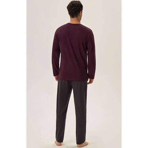 Henderson bawełniana piżama męska Hoax 41921-93X, Kolor bordowy, Rozmiar 2XL, Henderson ze sklepu Intymna w kategorii Piżamy męskie - zdjęcie 176470914