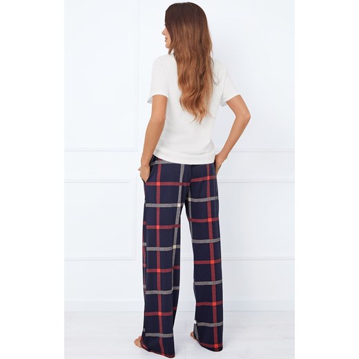 Spodnie damskie długie od piżamy Izera, Kolor granatowo-czerwony, Rozmiar L, Italian Fashion ze sklepu Intymna w kategorii Piżamy damskie - zdjęcie 176471080