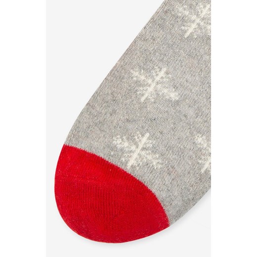 Marilyn Skarpetki z angorą z pingwinkami i płatkami śniegu D36, Kolor szaro-czerwony, Rozmiar one size, Marilyn ze sklepu Intymna w kategorii Skarpetki damskie - zdjęcie 176471253