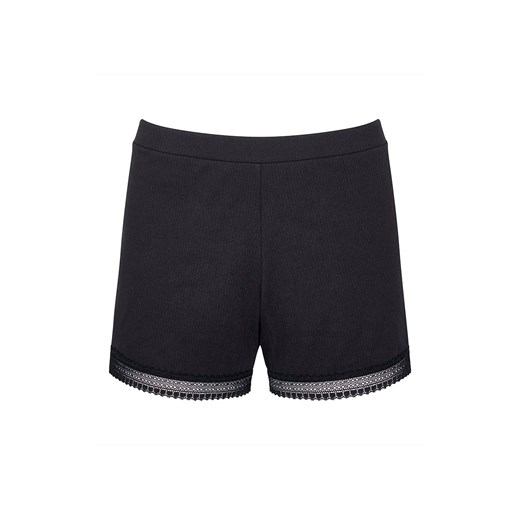 Sloggi spodenki damskie czarne GO Ribbed 10215264, Kolor czarny, Rozmiar XL, Sloggi ze sklepu Intymna w kategorii Piżamy damskie - zdjęcie 176471442