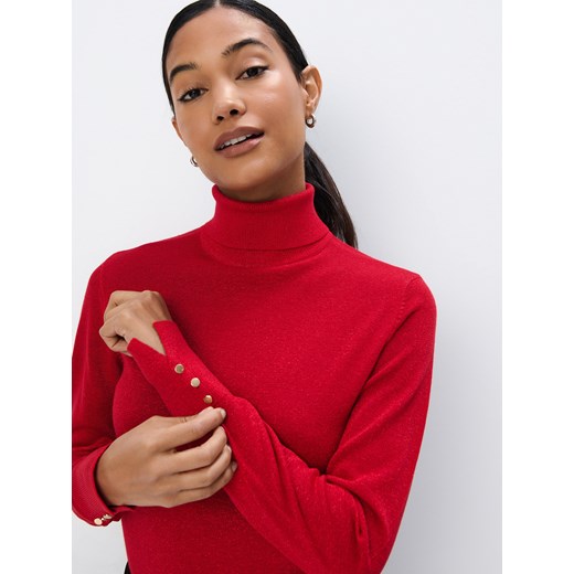 Mohito - Czerwony sweter z wiskozą - czerwony Mohito L Mohito