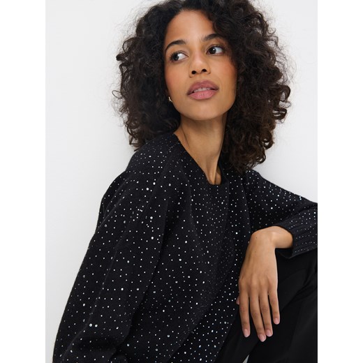 Mohito - Sweter z ozdobnymi dżetami - czarny Mohito M Mohito