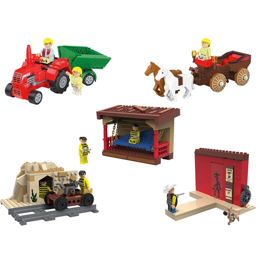 Playtive Clippys Zestaw figurek S, Bibi i Tina / Lucky Luke Playtive Clippys One Size LIDL Sklep