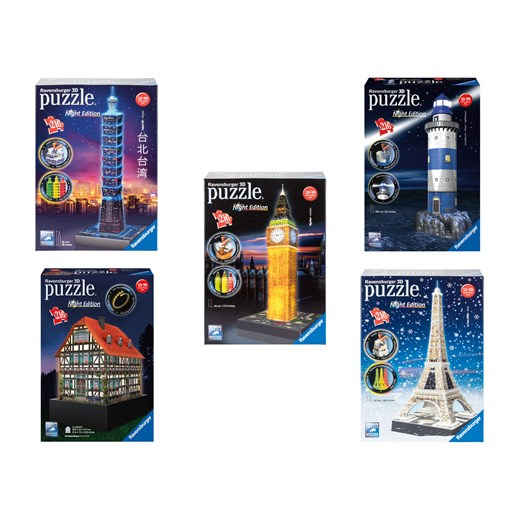 Ravensburger Puzzle 3D LED, 216 elementów Ravensburger One Size LIDL Sklep