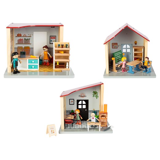 Playtive Zestaw do zabawy Drewniany domek dla lalek Playtive One Size LIDL Sklep