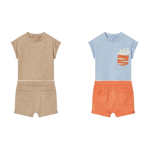 lupilu® Komplet niemowlęcy z bawełny organicznej (t-shirt + spodenki) Lupilu® 86/92 LIDL Sklep