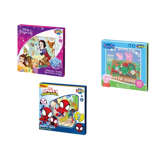 Puzzle magnetyczne z postaciami z bajek, 60 elementów One Size LIDL Sklep