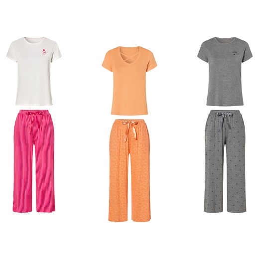 esmara® Piżama damska z wiskozą (t-shirt + spodnie) Esmara® S (36/38) LIDL Sklep