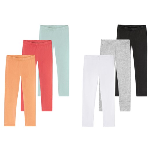 lupilu® Legginsy dziewczęce z bawełną, 3 pary Lupilu® 98/104 LIDL Sklep