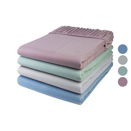 LIVARNO home Prześcieradło z dżerseju i modalu z gumką, 180-200 x 200 cm Livarno Home One Size LIDL Sklep