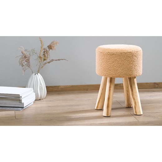 LIVARNO home Taboret z futrzanym siedziskiem Livarno Home One Size LIDL Sklep