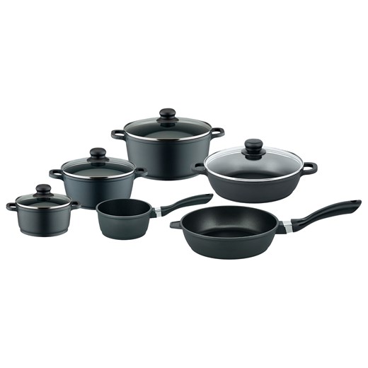 ELO Basic Zestaw garnków z odlewu aluminiowego Black Cast do indukcji, 6 Elo Basic One Size LIDL Sklep
