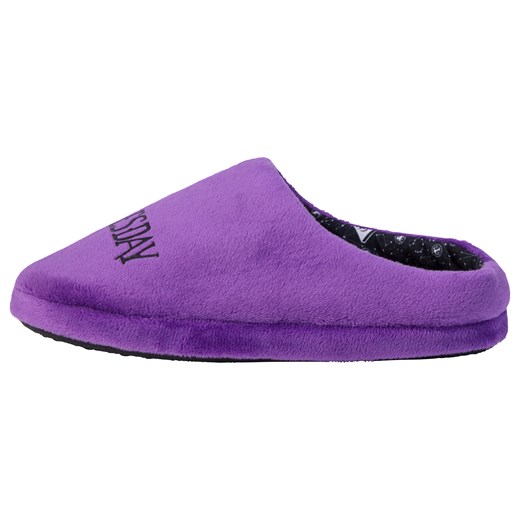 Kapcie dziecięce Wednesday z nadrukiem (Wednesday/ fioletowy, 32/33) LIDL Sklep