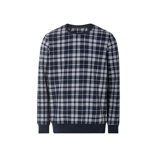 LIVERGY® Piżama męska z polaru (M (48/50), ciemnoniebieski/szary/kratka) Livergy® LIDL Sklep