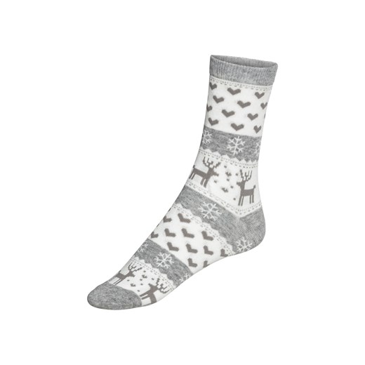 esmara® Skarpetki damskie z świątecznymi motywami, 3 pary (39-42, Różowy/szary) Esmara® LIDL Sklep