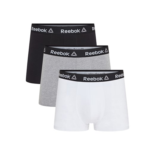 Reebok Bokserki męskie, 3 pary (L, Czarny/biały/szary) Reebok LIDL Sklep