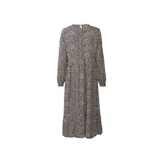 esmara® Sukienka midi damska z wiskozy (Czarny/ we wzory, 42) Esmara® LIDL Sklep wyprzedaż