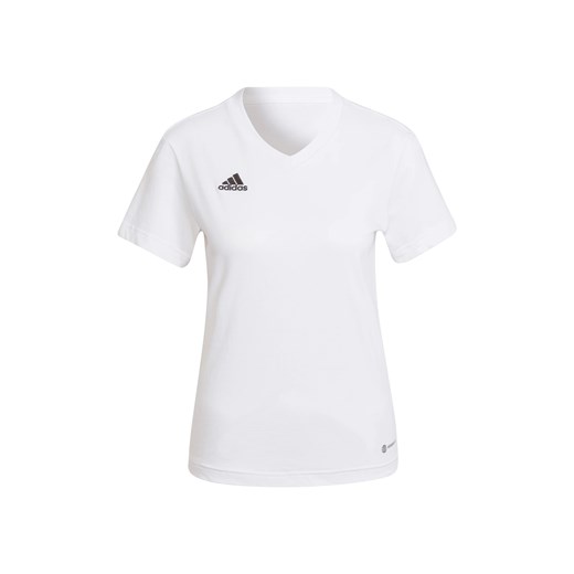 adidas T-shirt damski Entrada 22, oddychający (L, Biały) ze sklepu LIDL Sklep w kategorii Bluzki damskie - zdjęcie 176497050