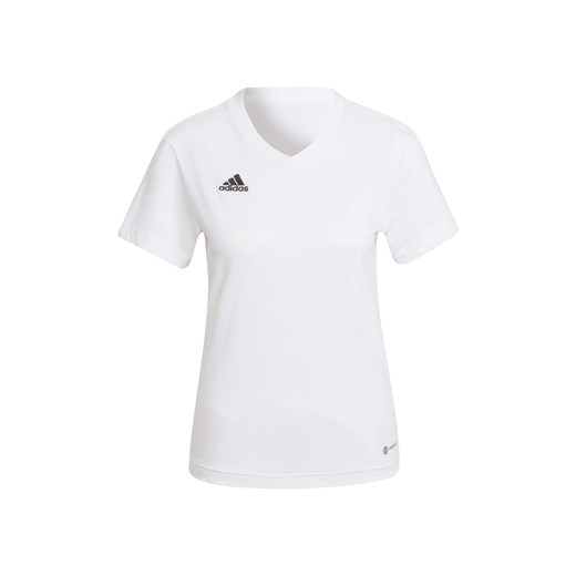 adidas T-shirt damski Entrada 22, oddychający (S, Biały) LIDL Sklep