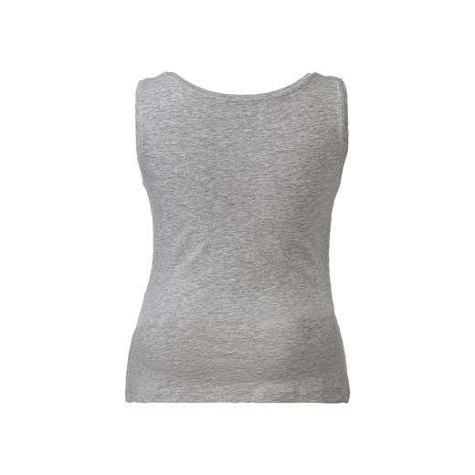 esmara® Topy ciążowe z bawełną, 2 sztuki (L (44-46), Czarny/ szary) Esmara® wyprzedaż LIDL Sklep