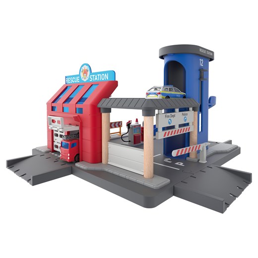 Playtive Zestaw remiza /komisariat lub stacja benzynowa Playtive LIDL Sklep