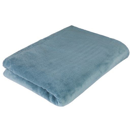 LIVARNO home Koc z mikrowłókna 150 x 200 cm (Niebieski) Livarno Home LIDL Sklep