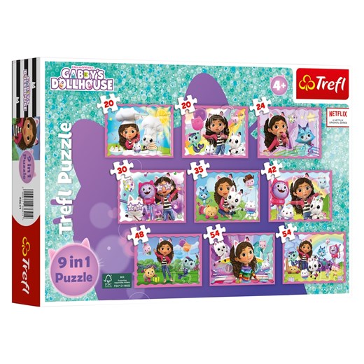 Trefl Zestaw puzzli 9 w 1 z motywem Psiego Patrolu / Świnki Peppy lub domku dla Trefl LIDL Sklep