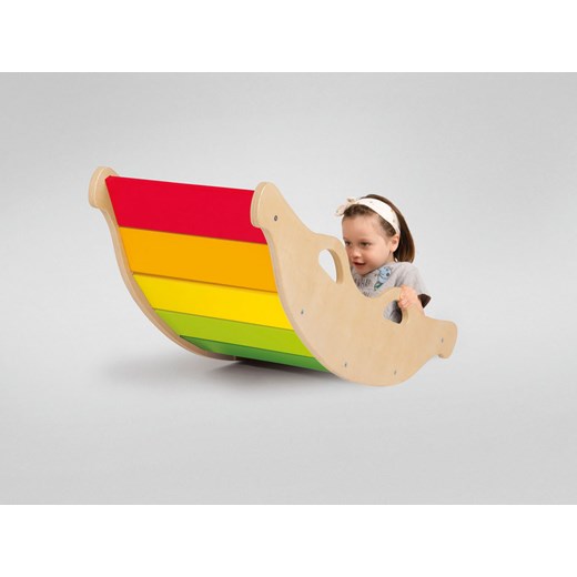Playtive Drewniany bujak, w kolorach tęczy Playtive LIDL Sklep