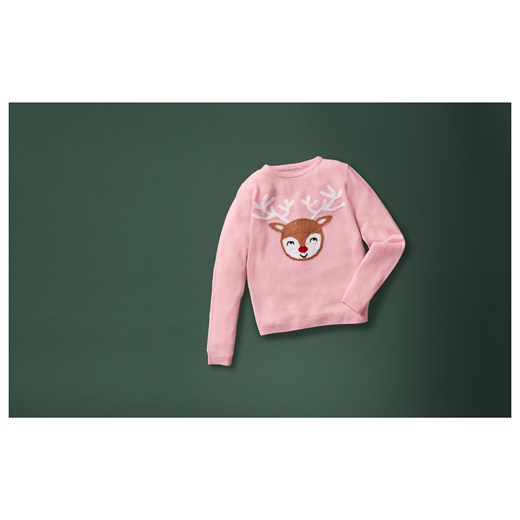 pepperts!® Sweter świąteczny dziecięcy (134-140, Różowy) Pepperts!® LIDL Sklep